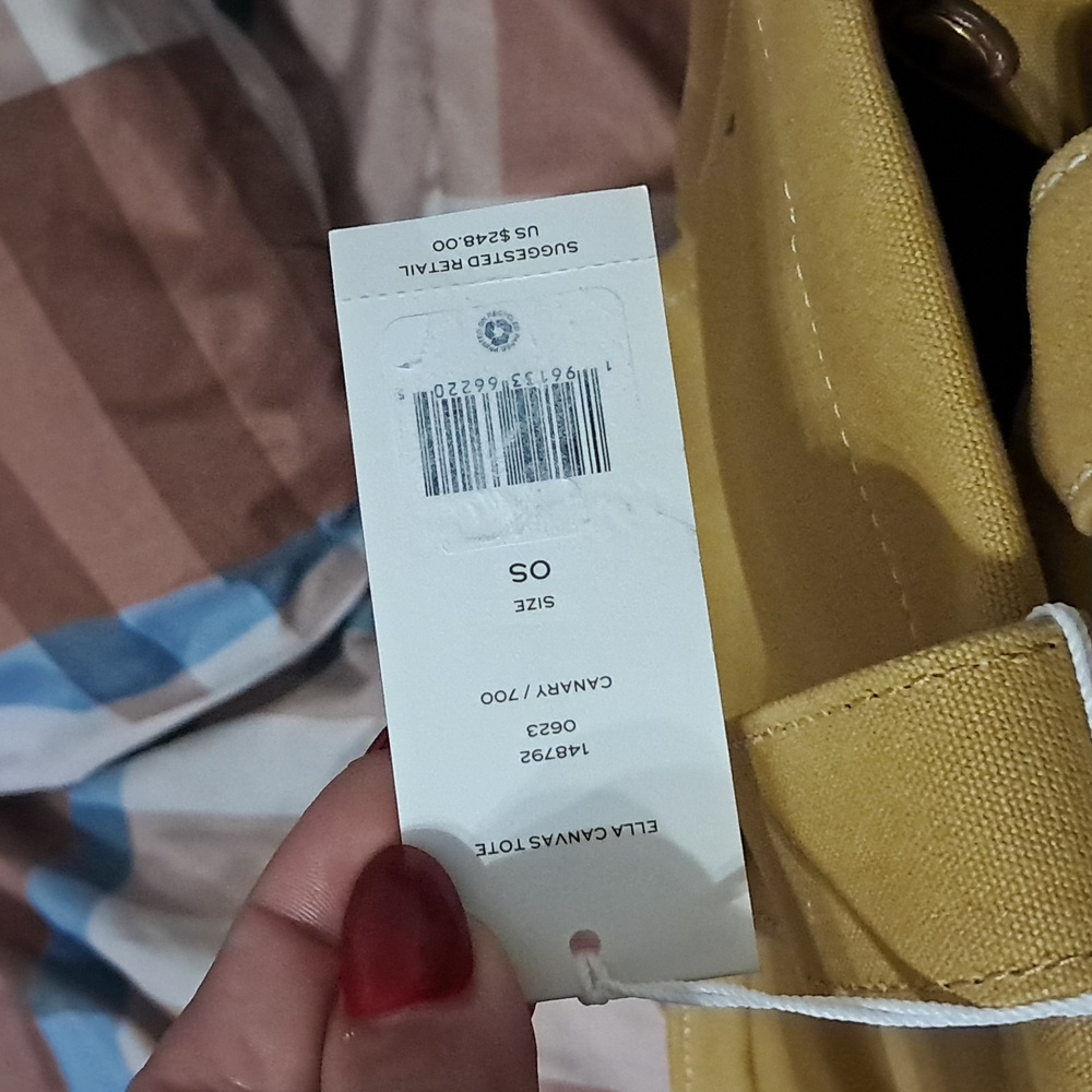 TORY BURCH Ella Canvas Tote Bag - Picture 12 of 12